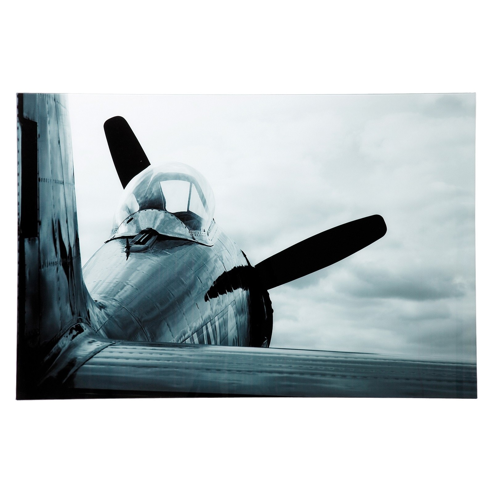 TABLEAU EN VERRE AIRPLANE 80X120CM KARE DESIGN